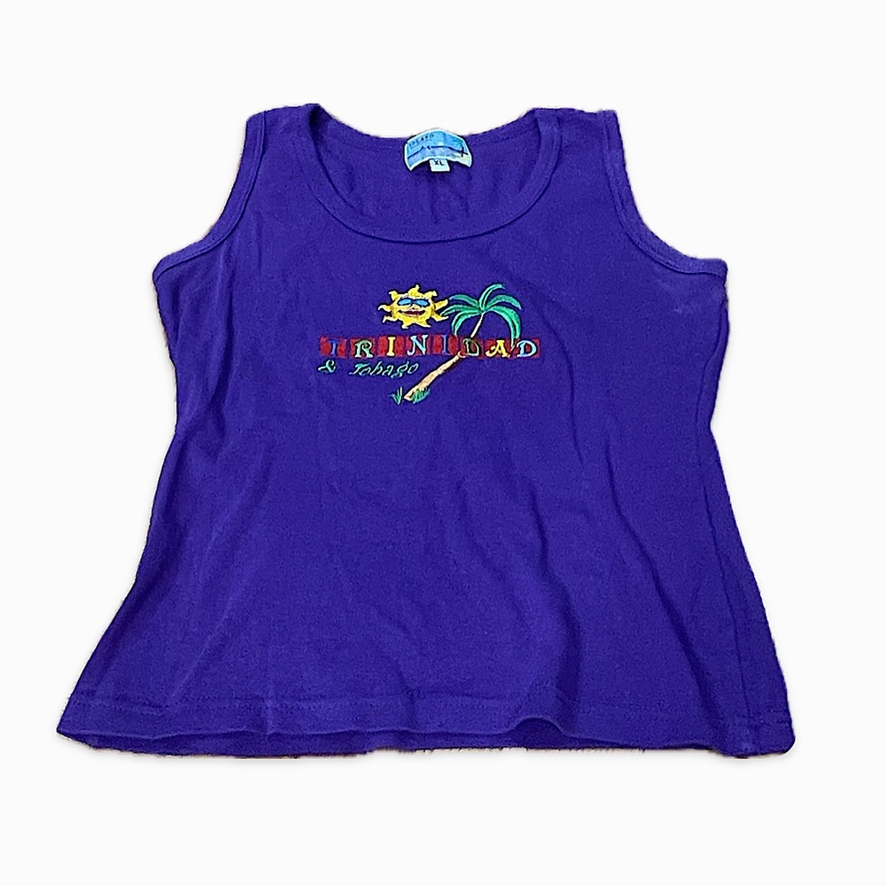 Y2K Island Expressions Tank Tee (Youth XL) in EUC